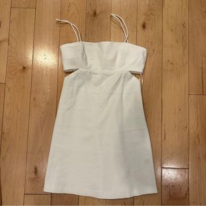 Zara white cutout mini dress